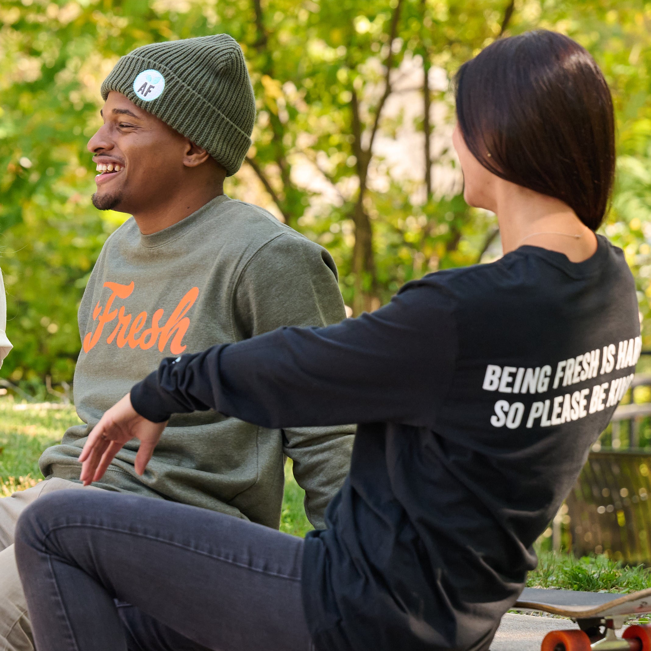 Alltown Fresh® Chunky Knit AF Logo Beanie